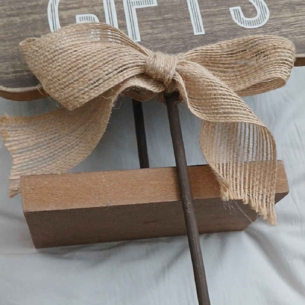 Rustic Guest Book Sign with Bow - Picture 4 of 4